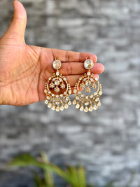 Zubina Moissanite Chandbali