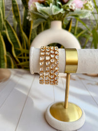 Reshma Polki Bangles Set - Carat Gold
