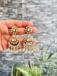 Inaiba Moissanite Chandbali