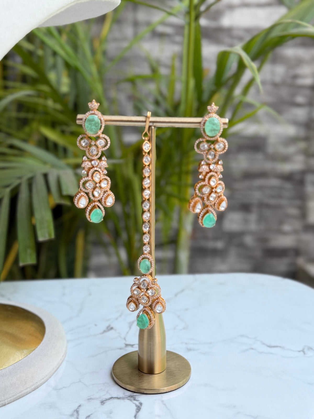 Zareen Fluorite Moissanite Necklace