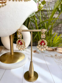 Suhaila Ruby Emerald Moissanite Necklace