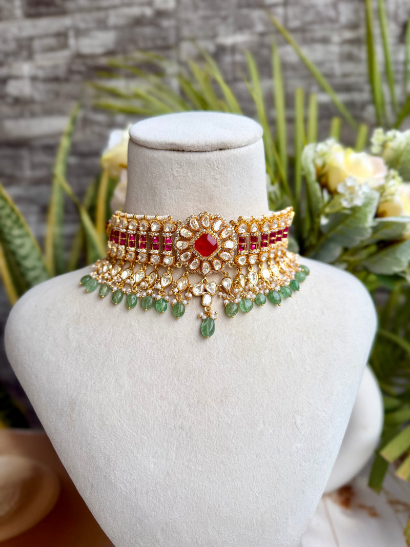 Shareena Moissanite Choker Set