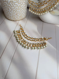 Shanila Pearl Kundan Earchain