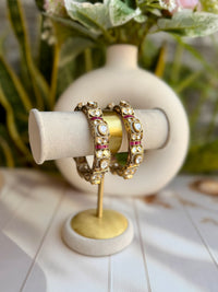Shabina Ruby Polki Bangle