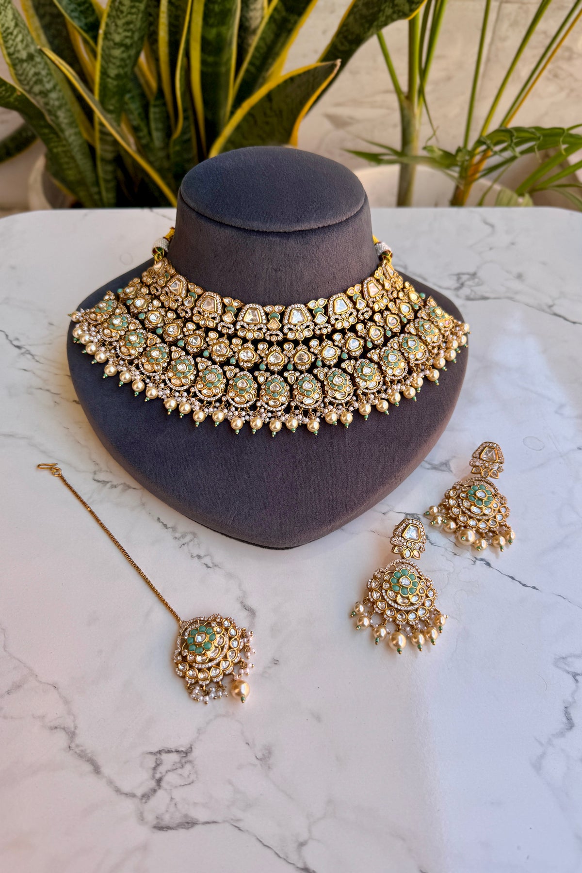 Aahana Polki Bridal Set