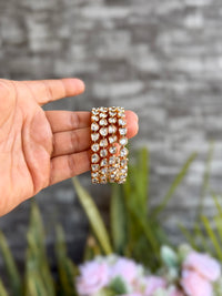 Reshma Polki Bangles Set - Carat Gold