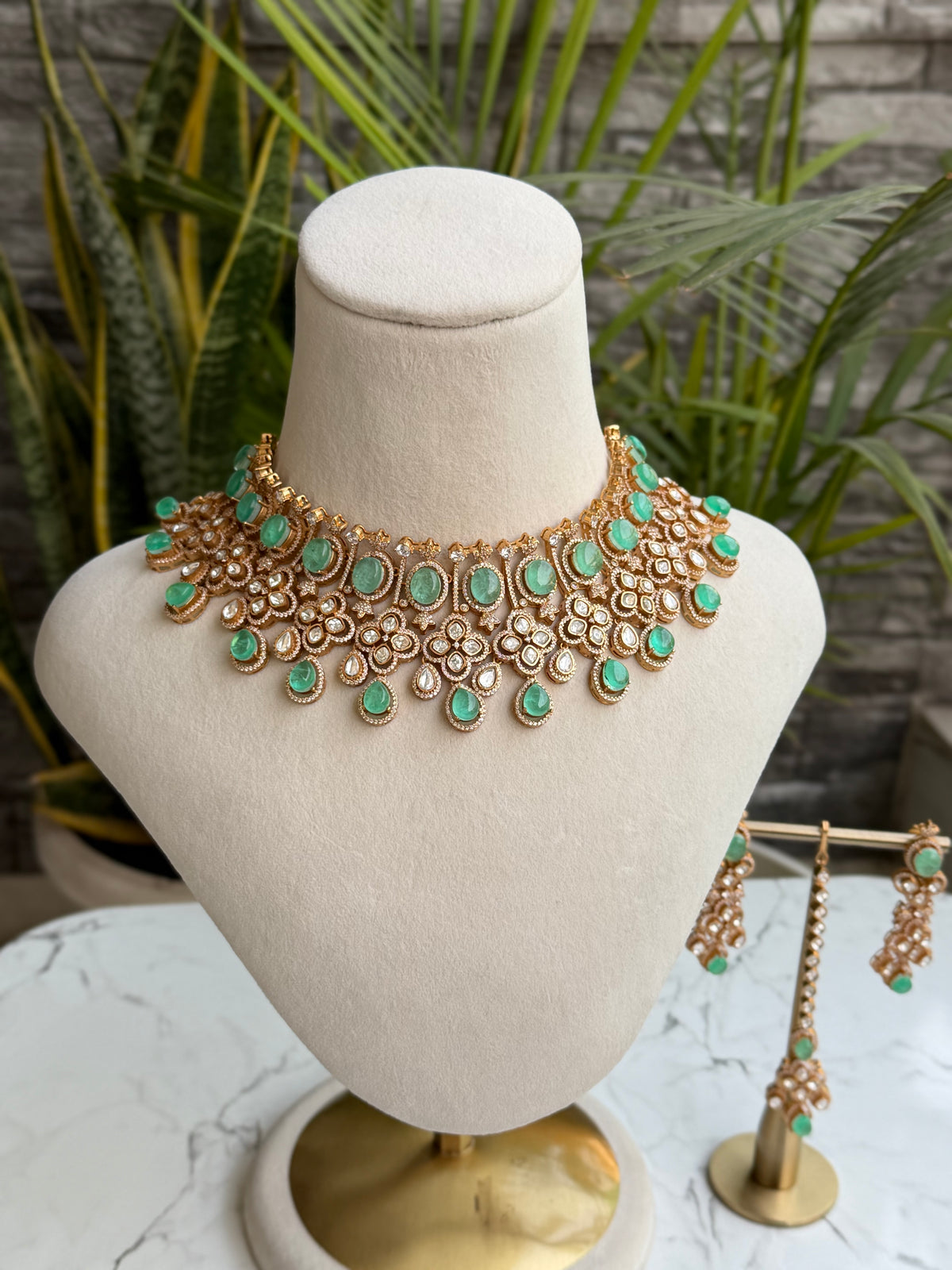 Zareen Fluorite Moissanite Necklace