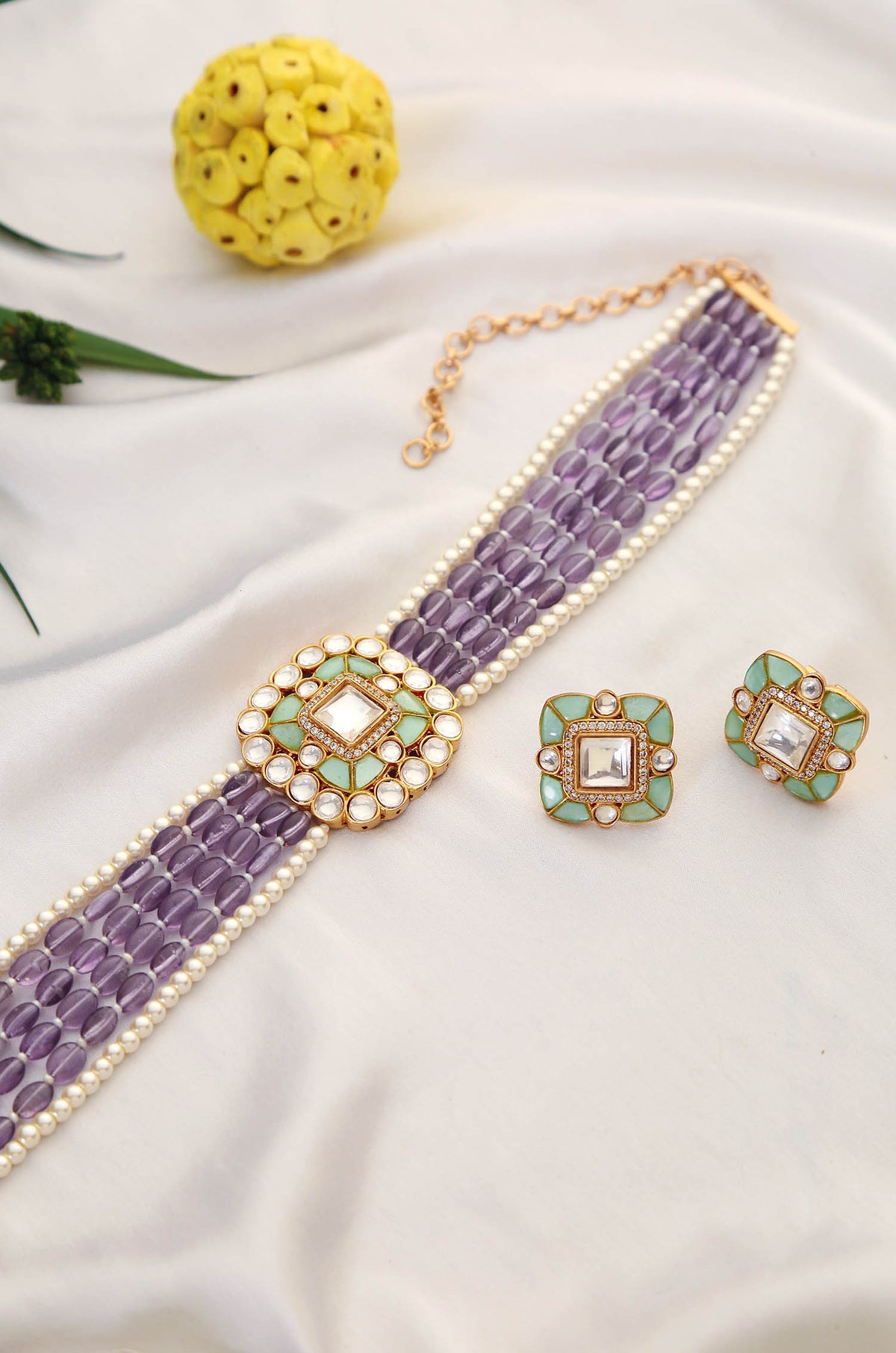 Hadeeqa Firoza Amethyst Necklace