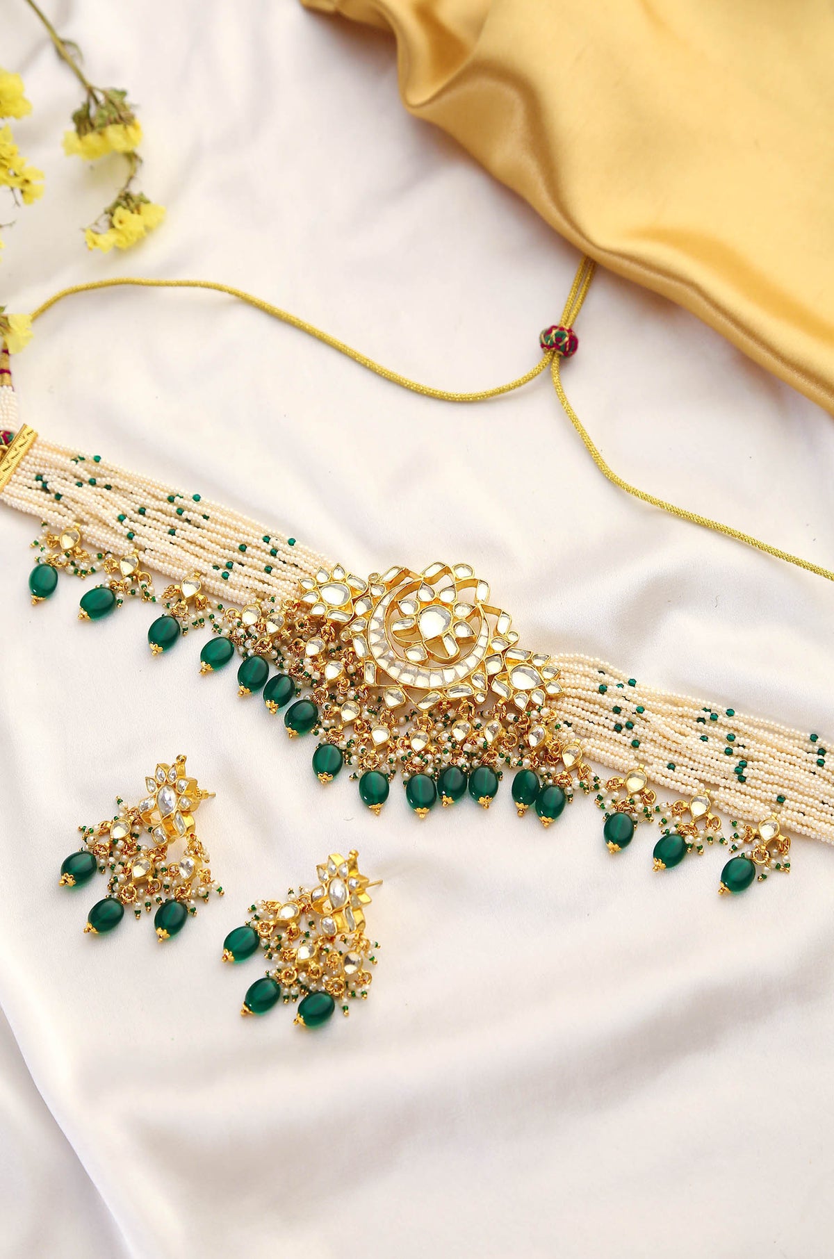 Latika Emerald Choker Set